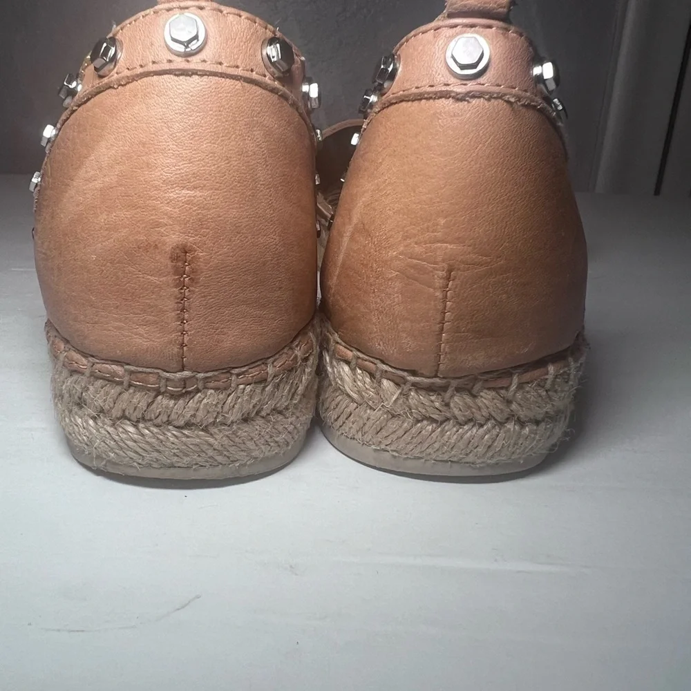 Dolce Vita Ceyla Espadrille Sandals Slip On Tan Brown Women Size 7.5